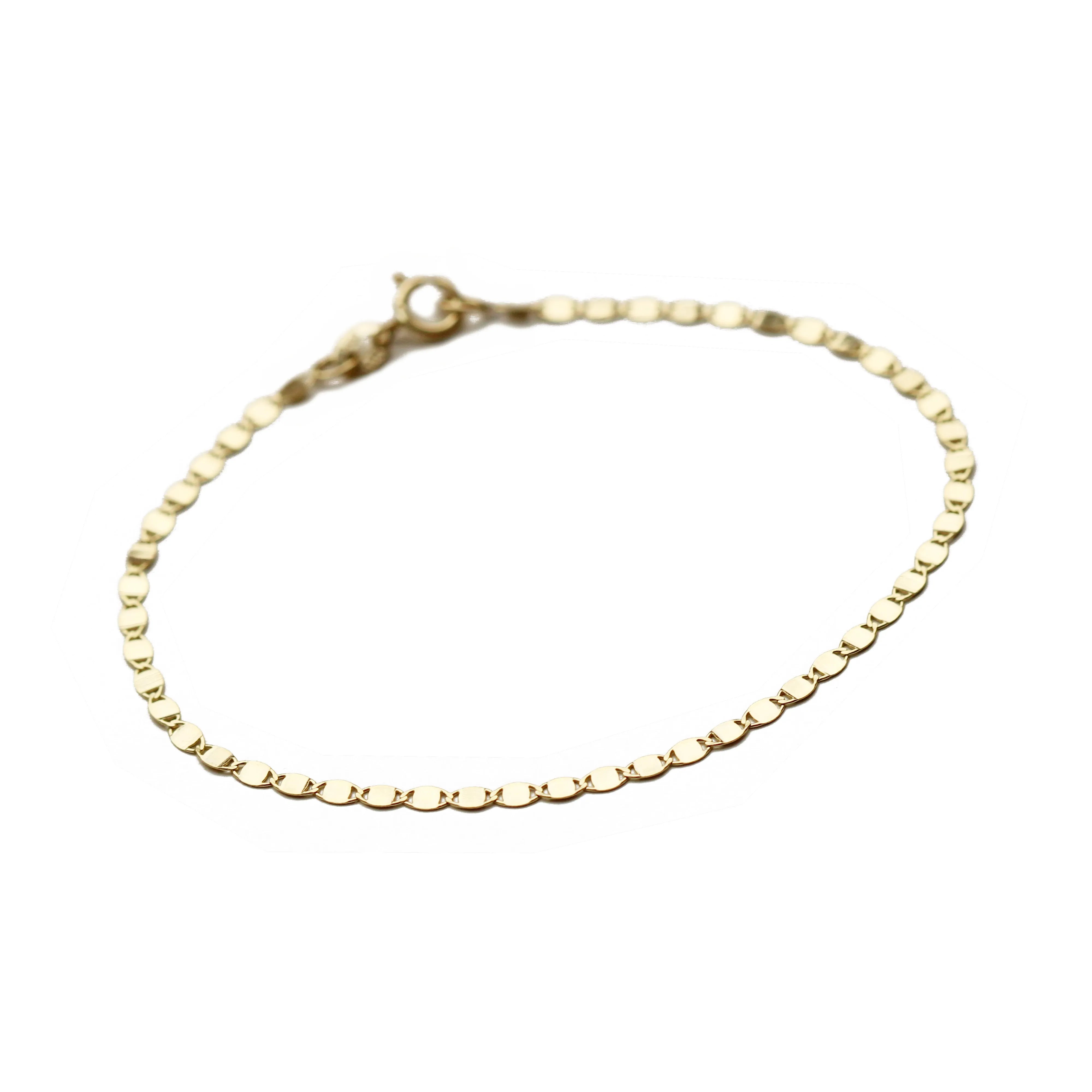 Flat Shiny Disc Bracelet