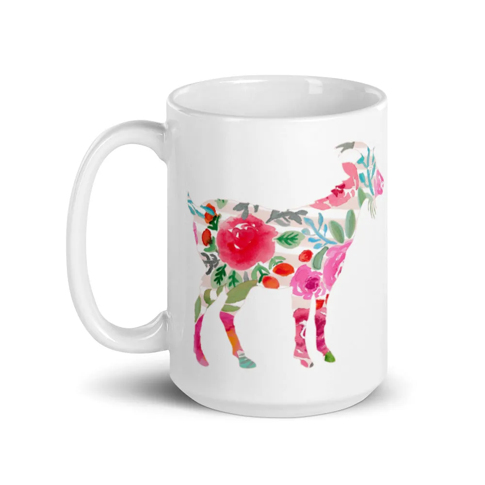 Floral Goat Mug