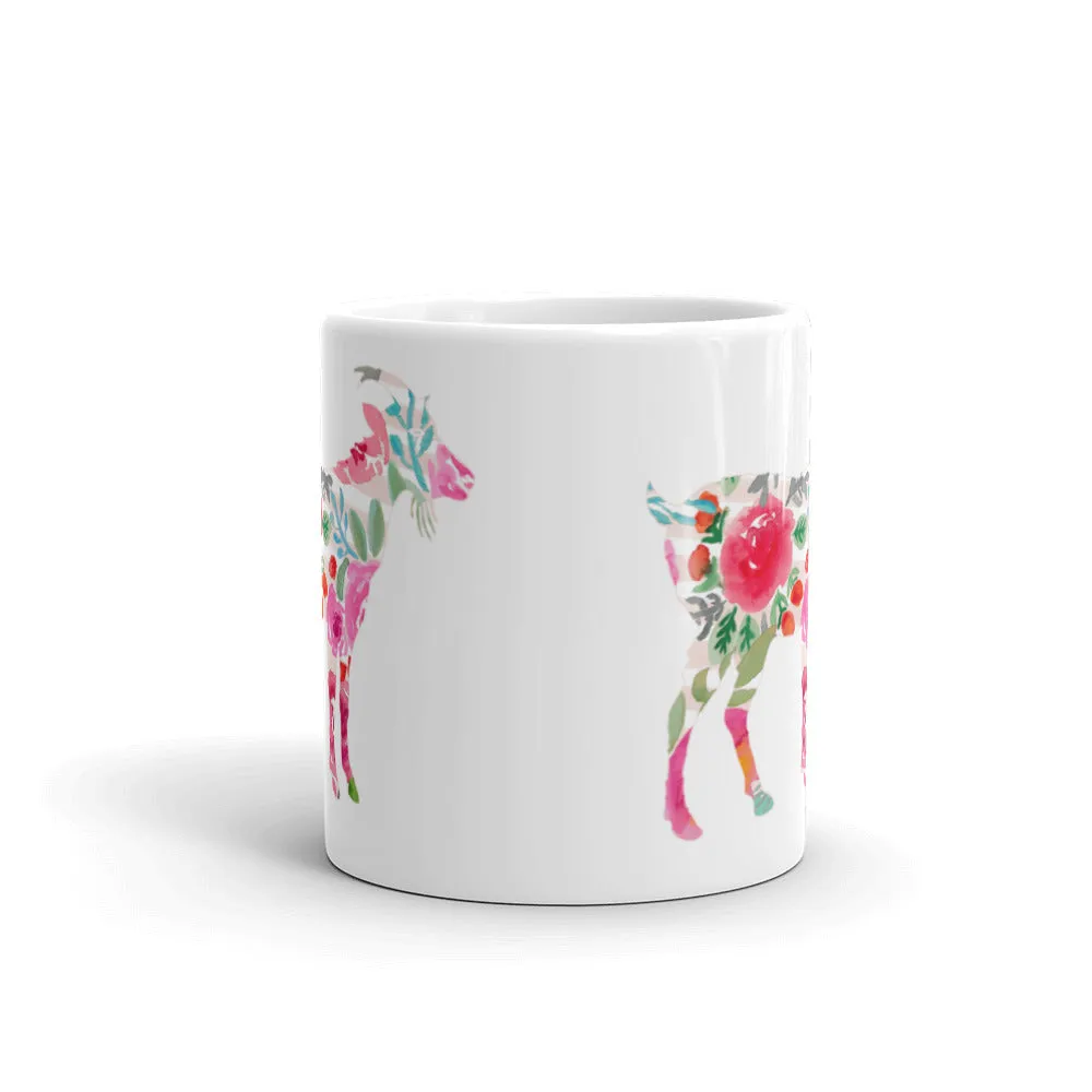 Floral Goat Mug