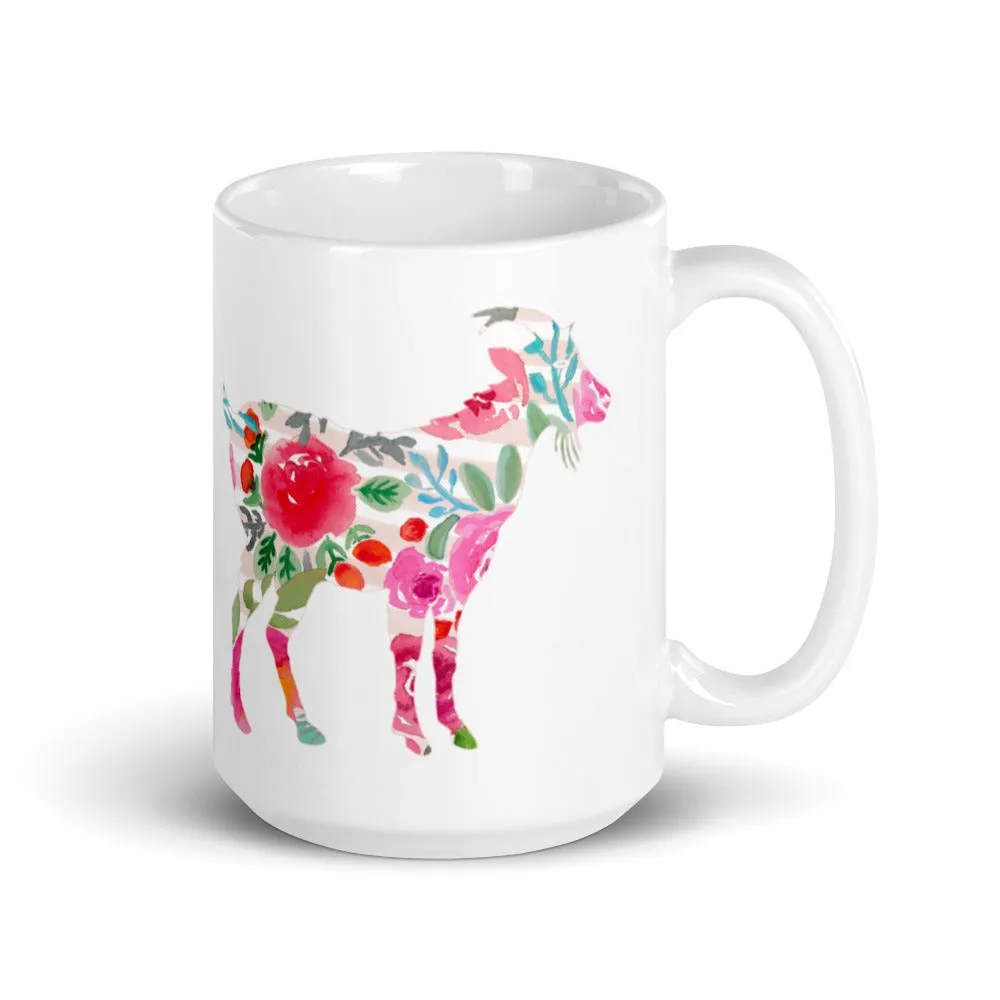 Floral Goat Mug