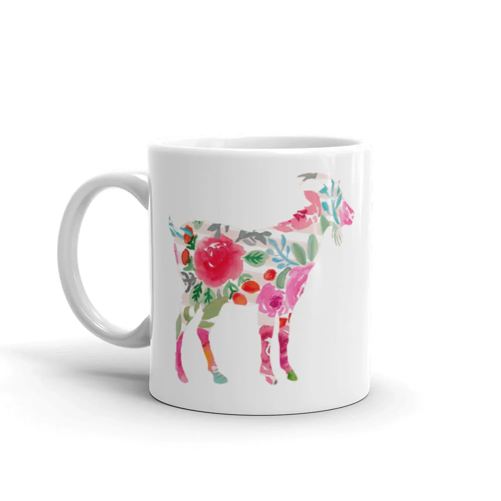Floral Goat Mug