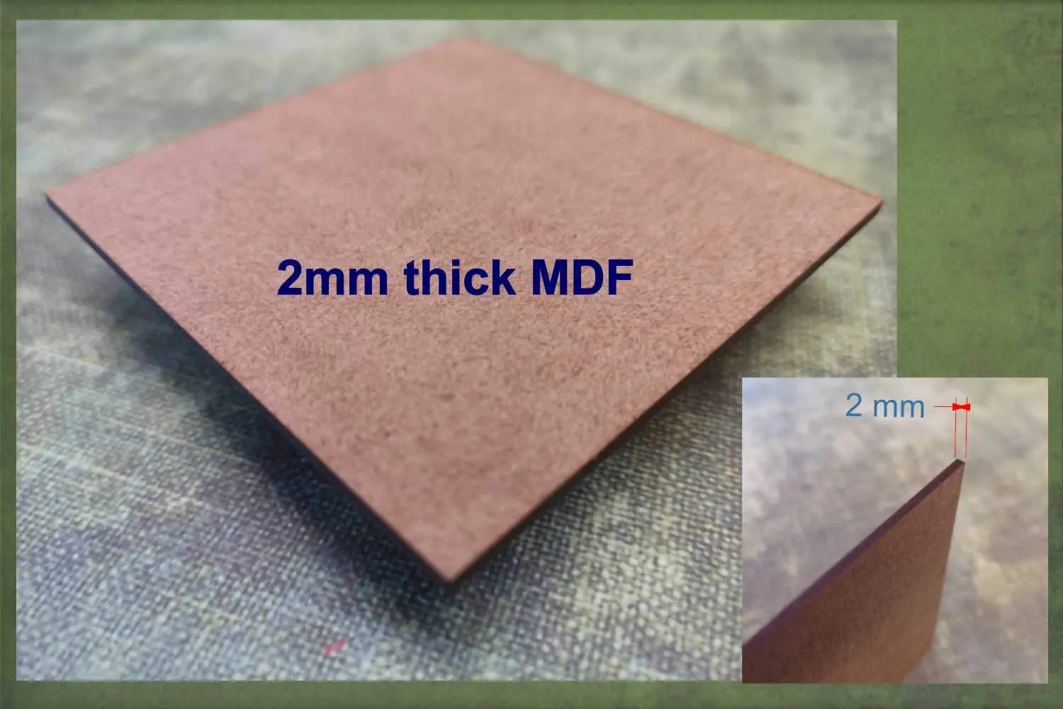 Flower fancy Lilly - wooden craft blank - 2mm MDF