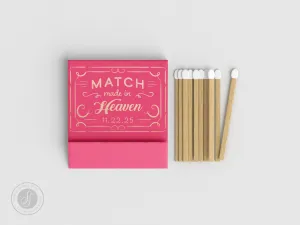 Foiled Wedding Matchbooks #8 - Wedding Matches, Match Book, Wedding Match Favors, Match Books, Candle Matches, Bridal Favors, Party Matches