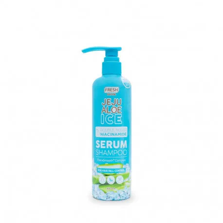 Fresh Hairlab Jeju Aloe Ice Double Boost Niacinamide Serum Shampoo 430ml