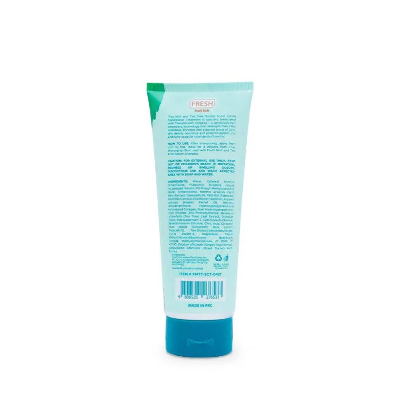 Fresh Hairlab Mint and Tea Tree Double Boost Zinc 2 in 1 Serum Conditioner Treatment 200ml