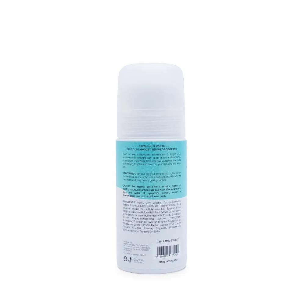 Fresh Milk White  2 in 1 Glutaboost Serum Deodorant 50ml
