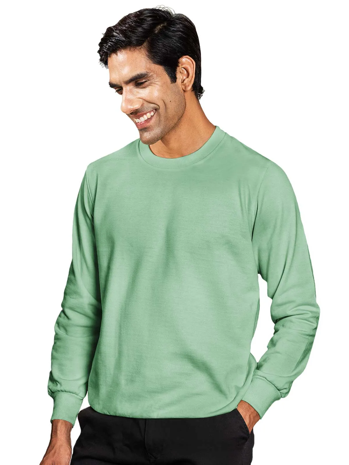 Frosted Mint Plain Sweatshirt