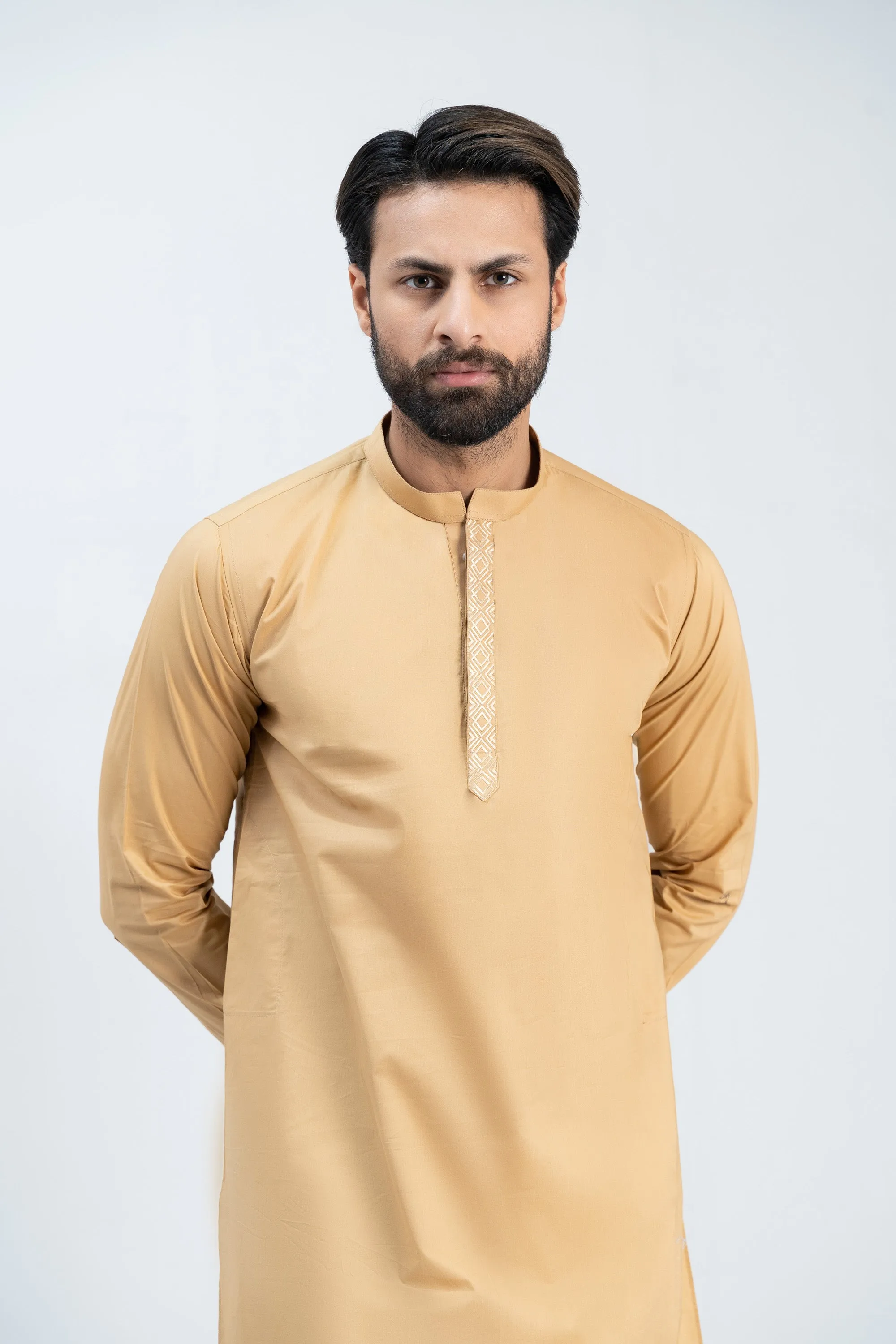 Gents Brown Kurta Shalwar