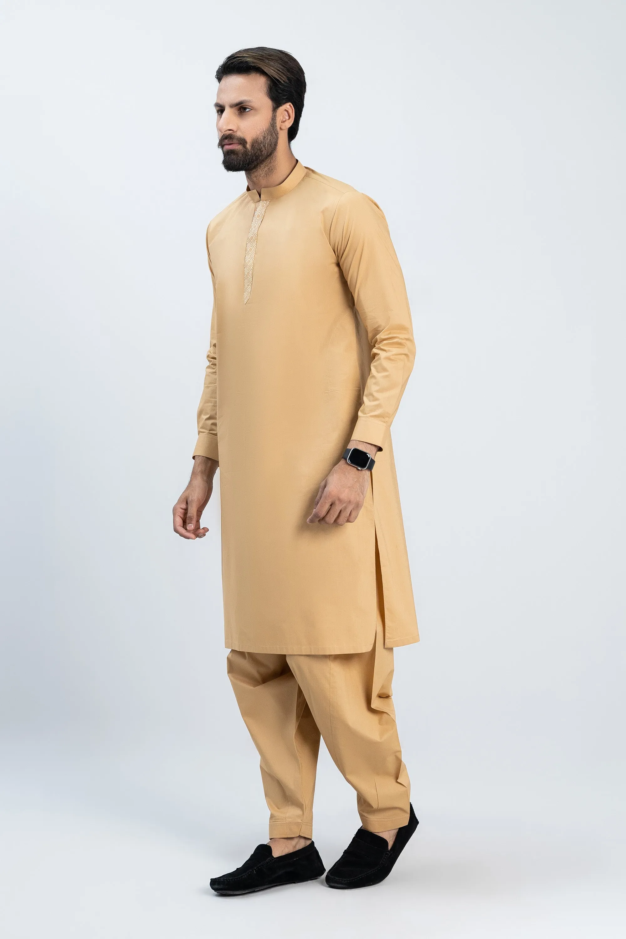Gents Brown Kurta Shalwar