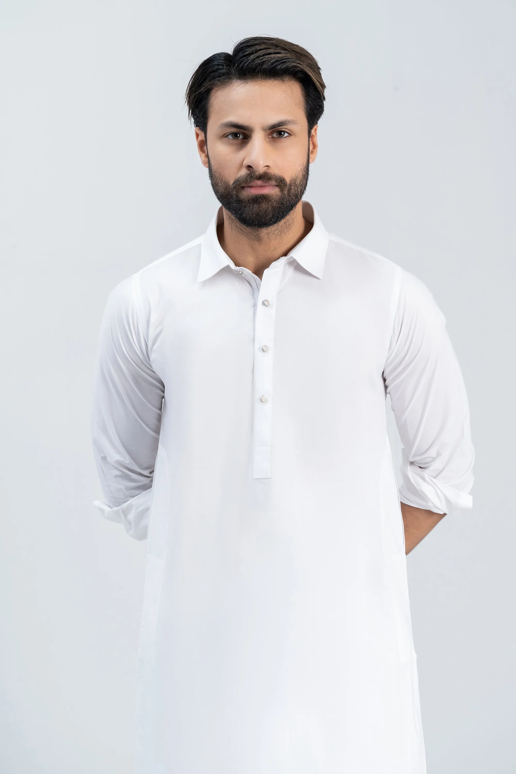 Gents Cotton White shalwar kameez