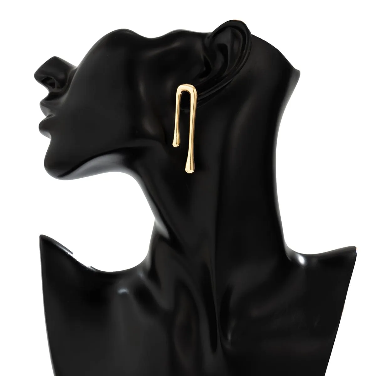 Geometric Glossy Flow Waterdrop Earrings