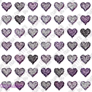 Glitter Shiny Hearts 3 Seamless sub