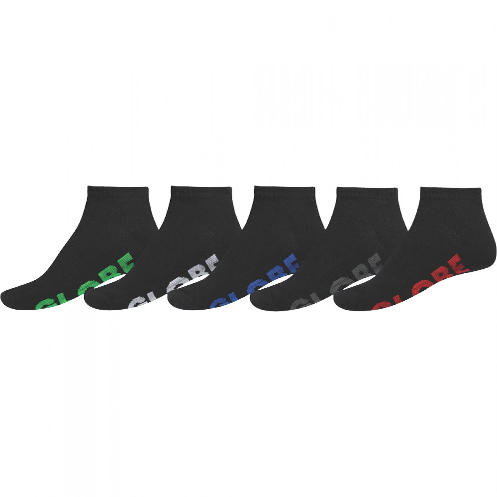 Globe - Stealth Ankle Youth Socks Black 5 Pack
