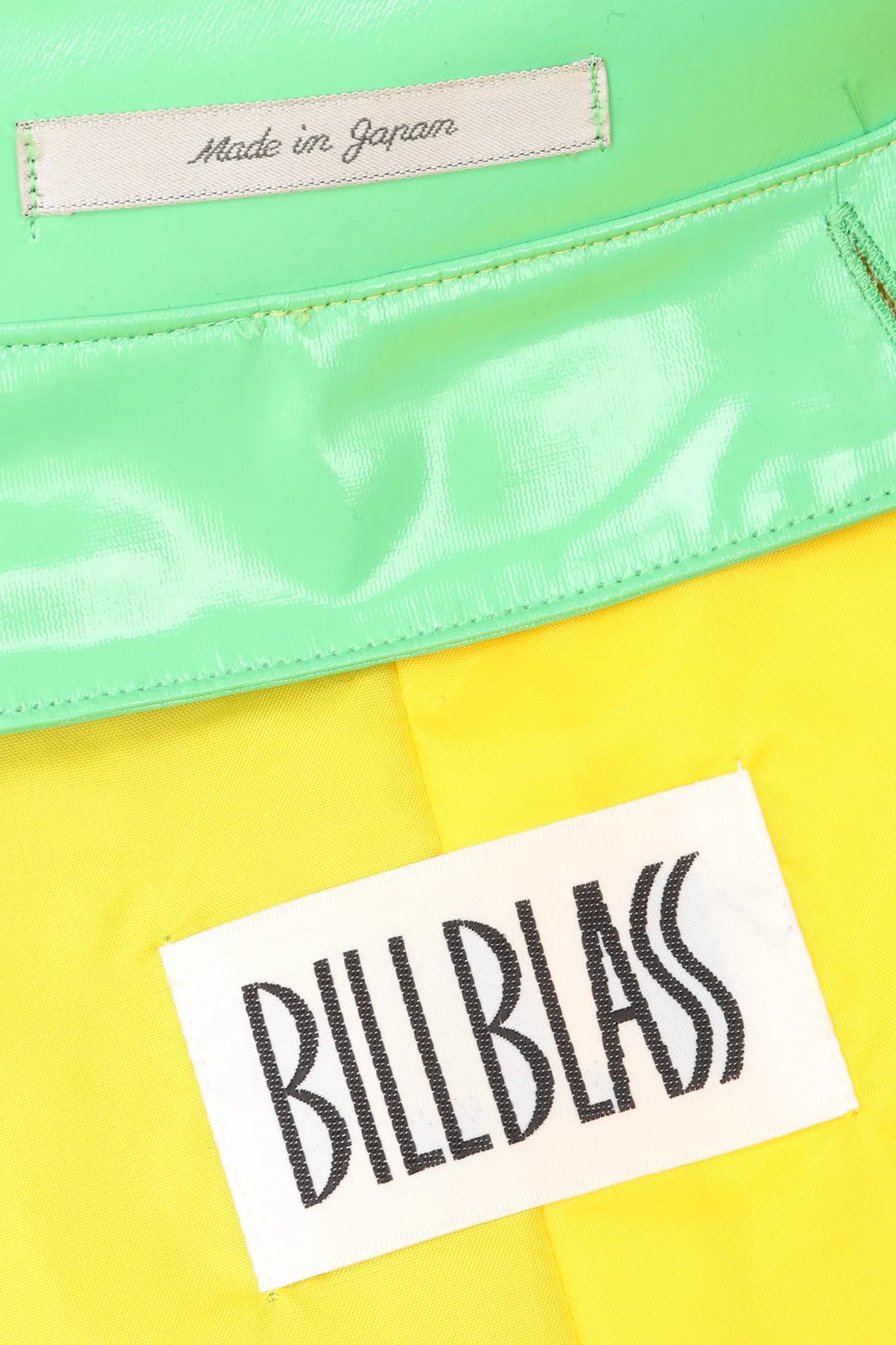 Glossy Colorblock Rain Coat
