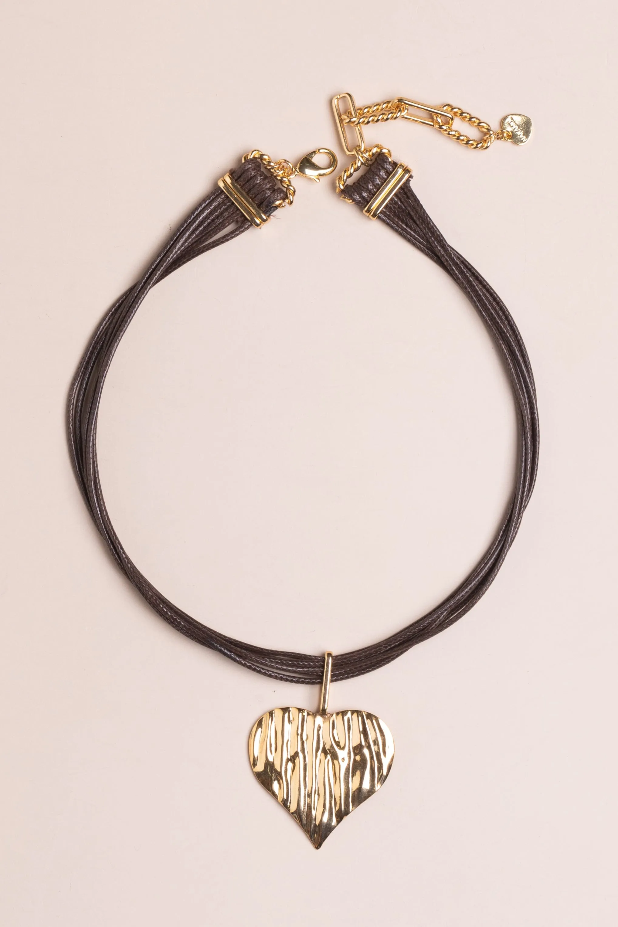 Gold Heart Sleek Necklace