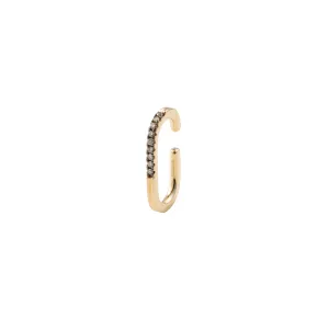 GOSSAMER Diamond Ear Cuff Black Ruthenium Plated
