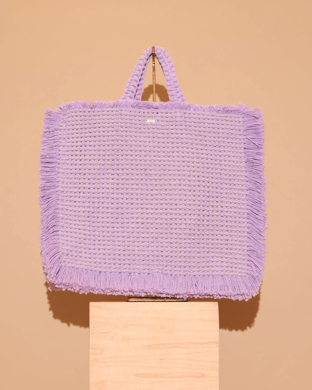 Gossypium Tote Bag Lilac & Gold