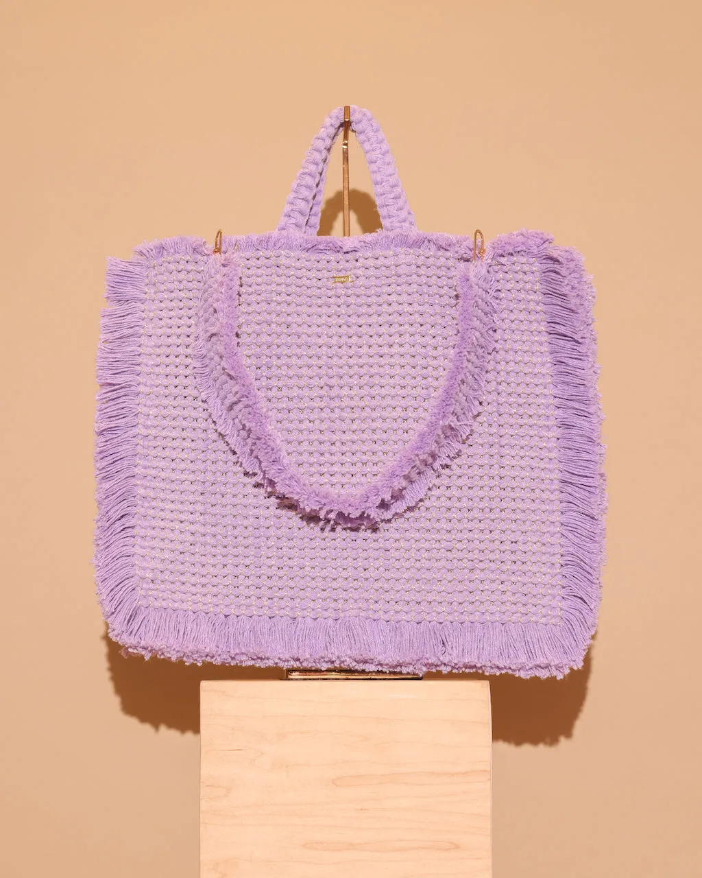 Gossypium Tote Bag Lilac & Gold