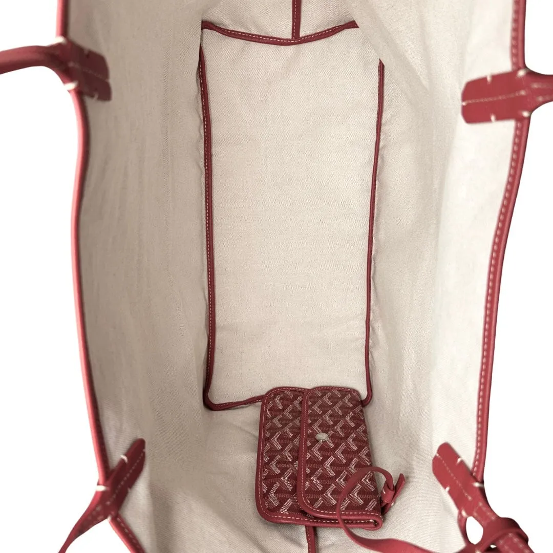 Goyard Red Goyardine Saint Louis GM Tote
