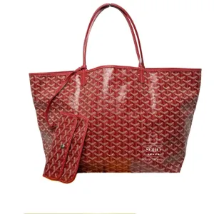 Goyard Red Goyardine Saint Louis GM Tote