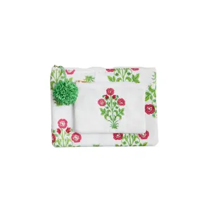 Green Block Print Case Set