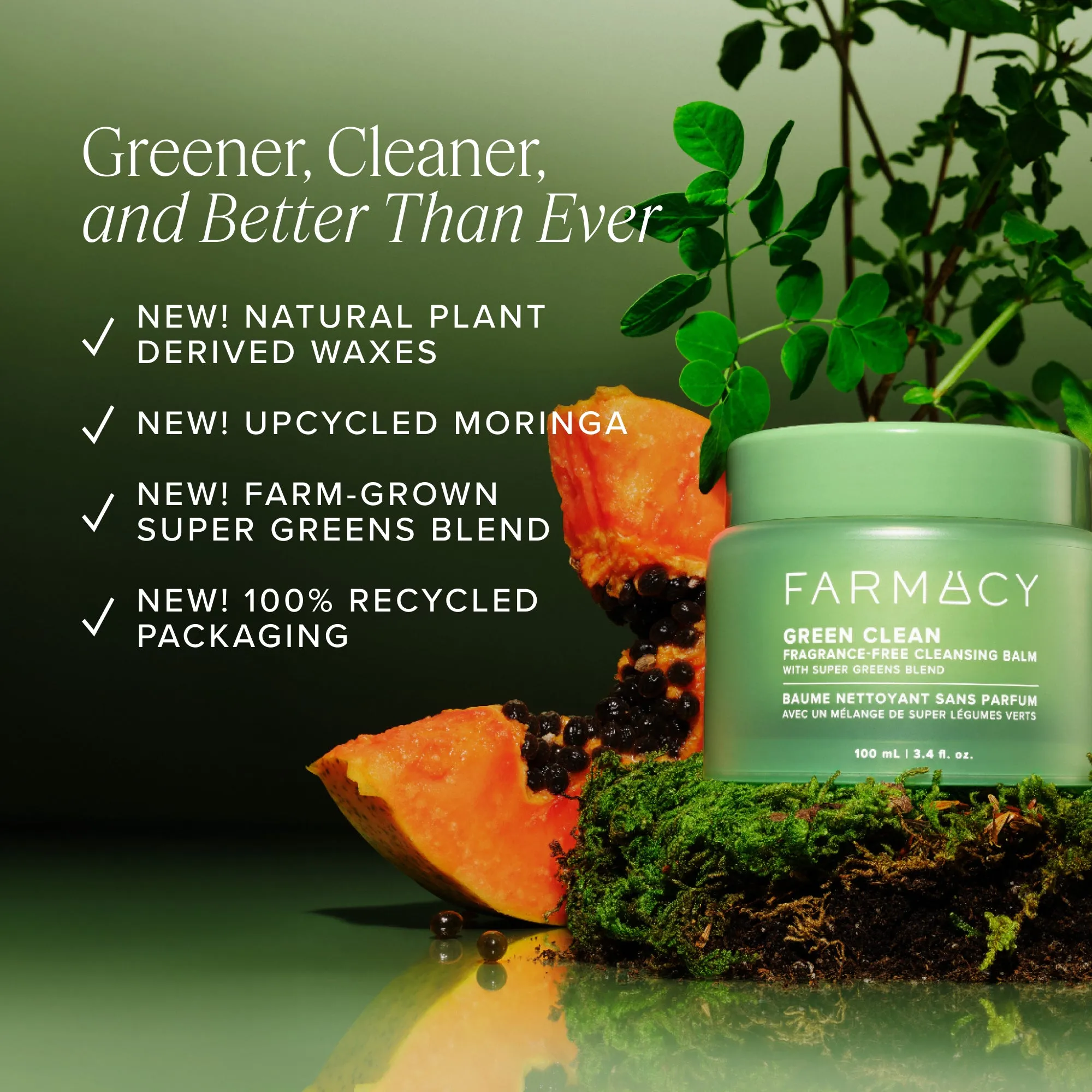 Green Clean Fragrance-Free Cleansing Balm