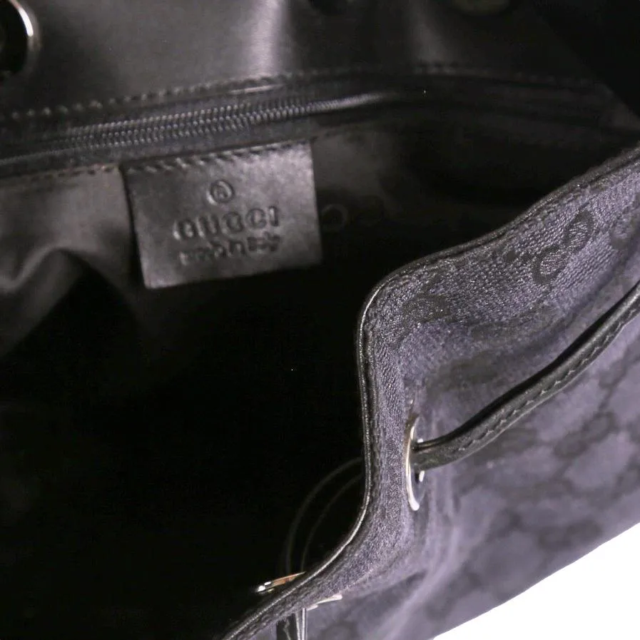 Gucci Black Bamboo Top Handle Bag
