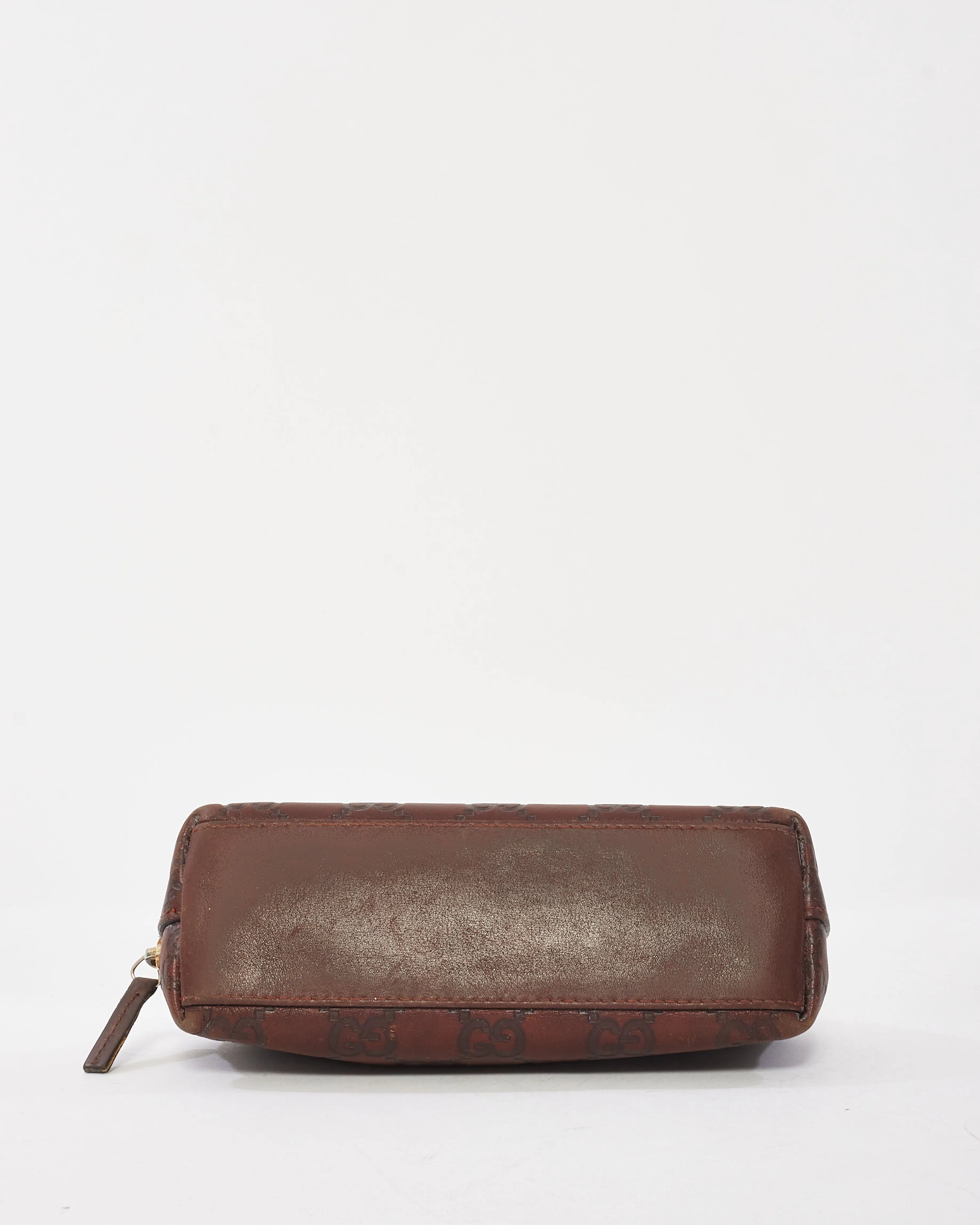 Gucci Brown Guccissima Leather Pencil Case Pouch