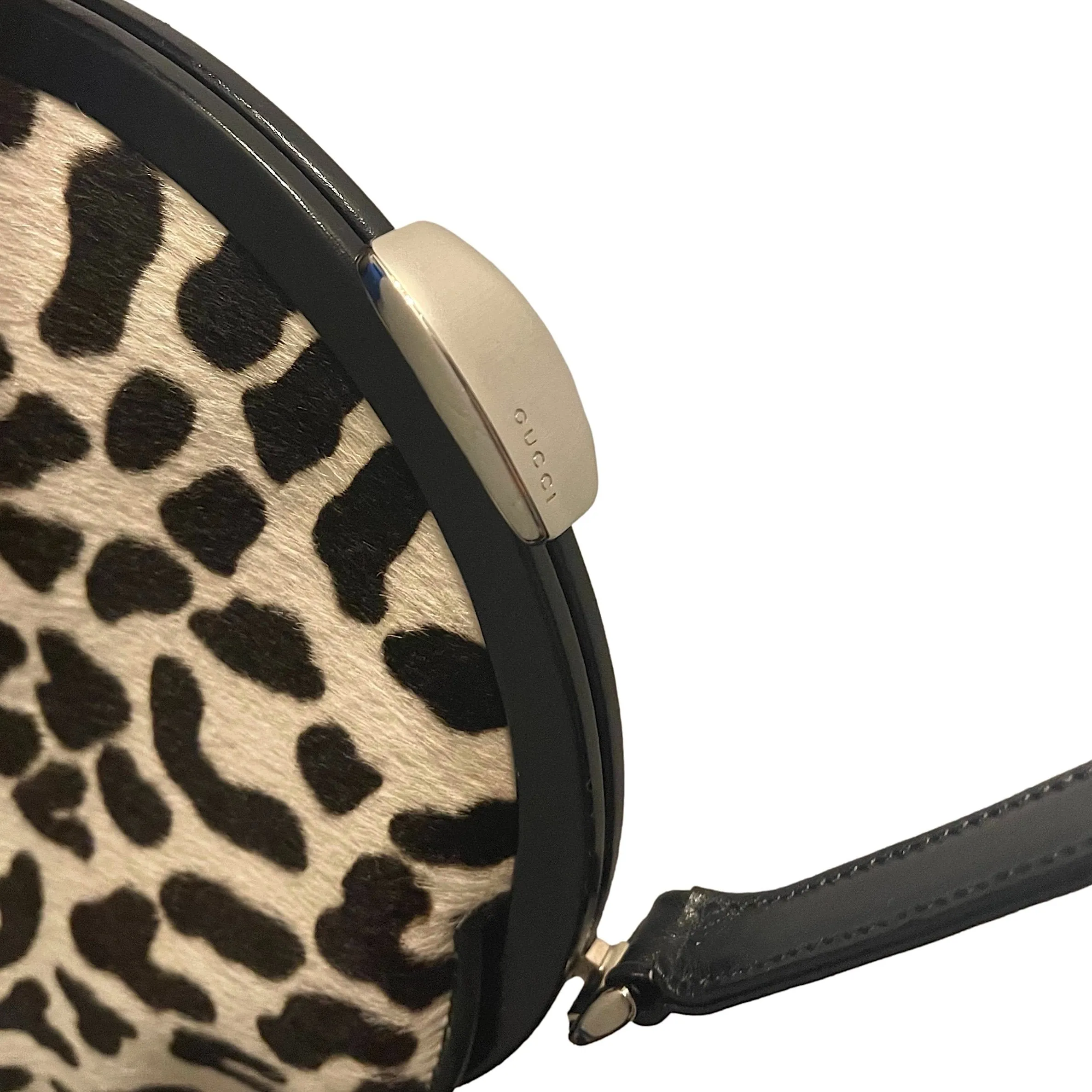 Gucci Cow Print Calf Hair Shoulder Bag
