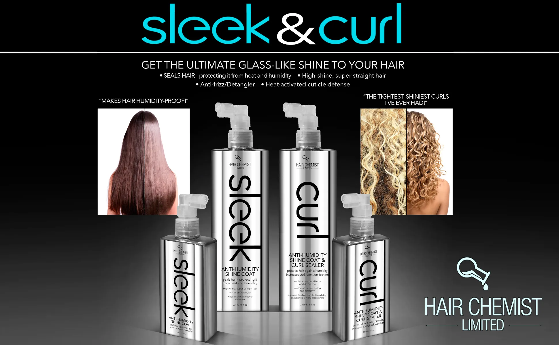 Hair Chemist SLEEK Anti Humidity Shine Coat 3 oz.