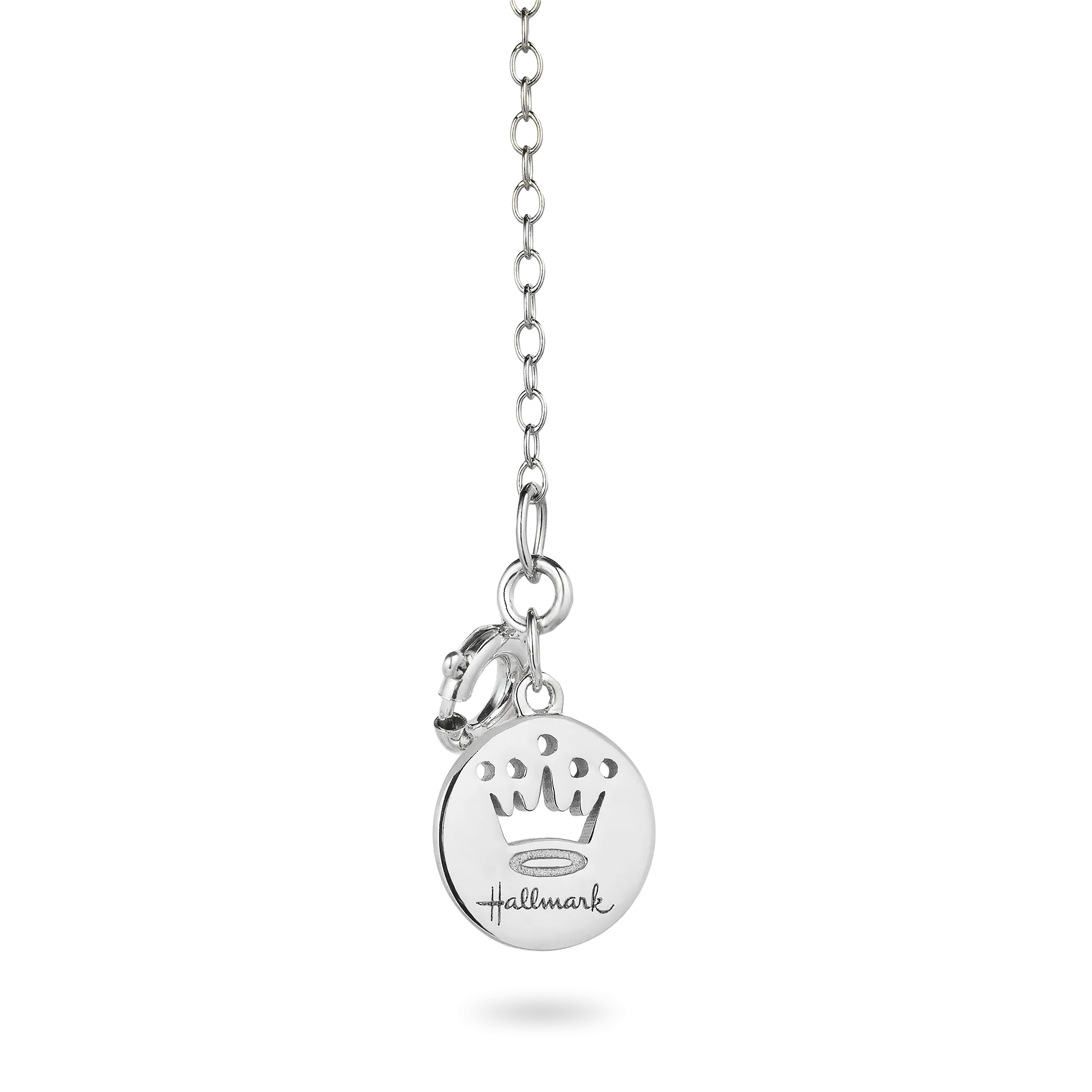 Hallmark Fine Jewelry Sloth Love Pendant in Sterling Silver with Champagne & White Diamonds