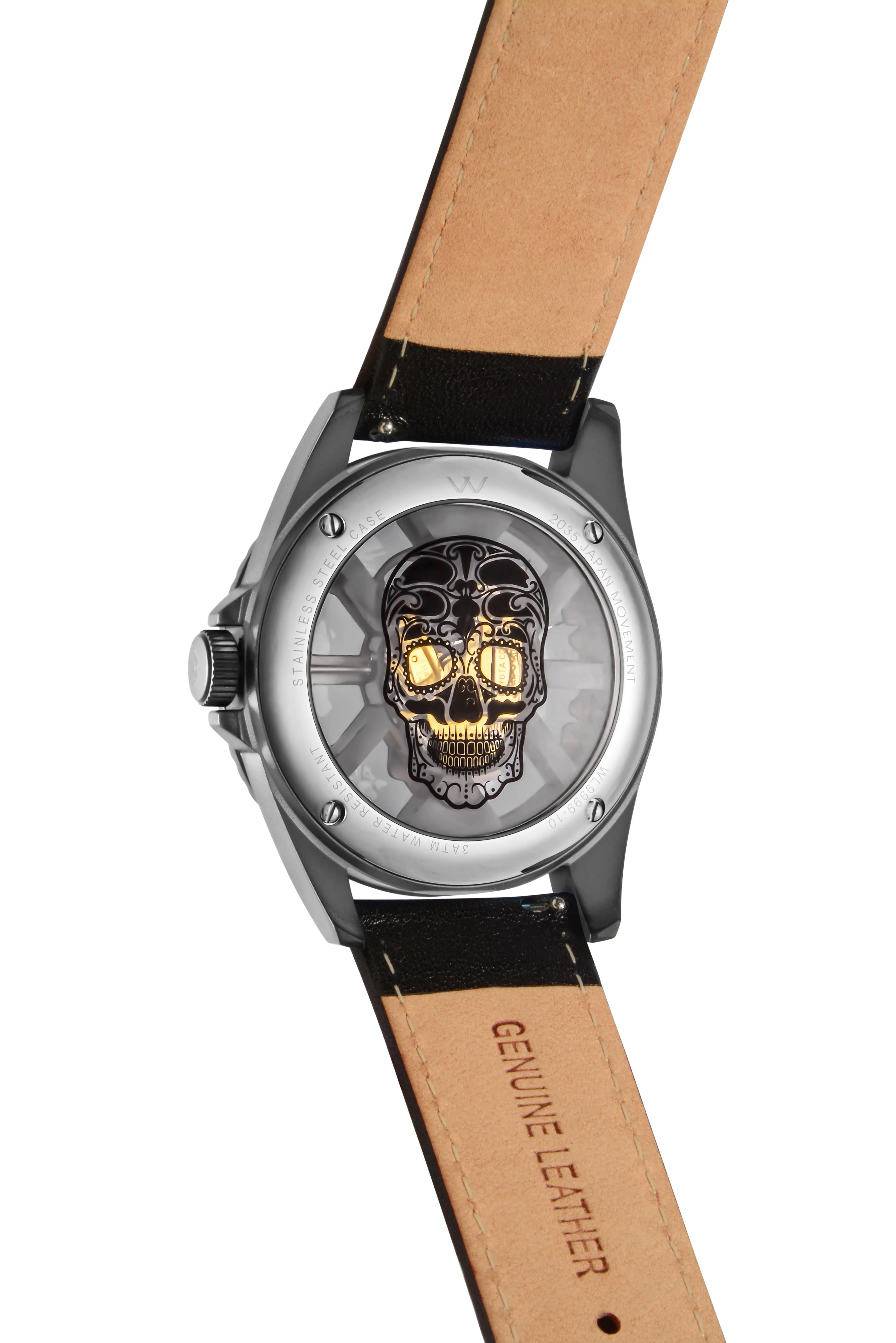 Hallow SKULL face watch - Gun / Black