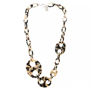 Haricot Quatre Light Tortoiseshell Necklace Shiny