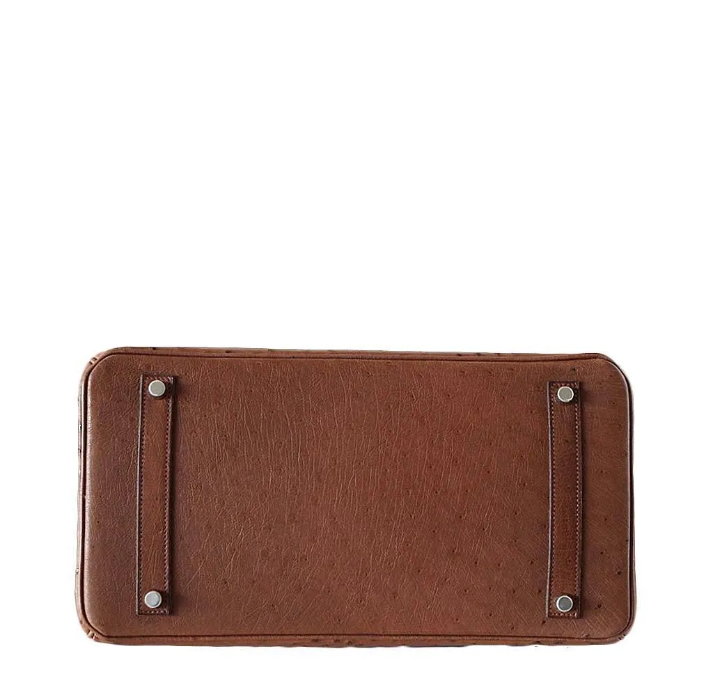 Hermès Birkin 35 Ostrich Etrusque Bag PHW