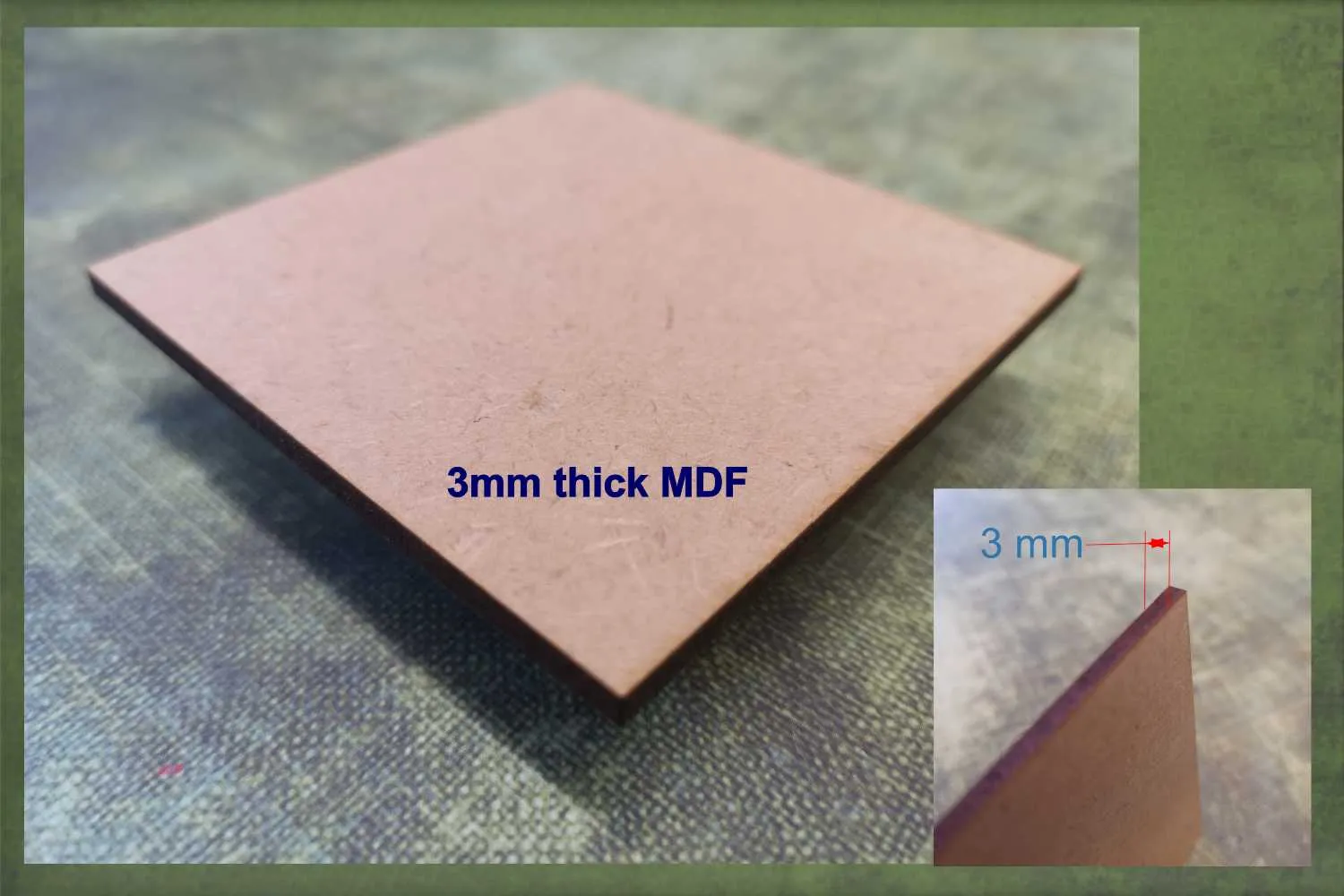Highland cow head (Plain) - 3mm MDF