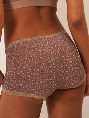 Hipster Knicker - Neutral Leopard Taupe