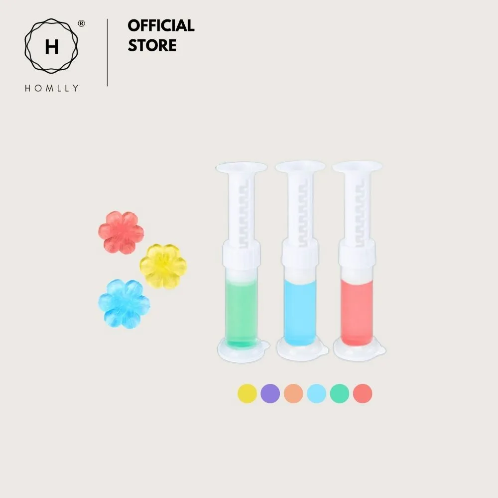 Homlly Fresh Flower Toilet Bowl Stamp Gels