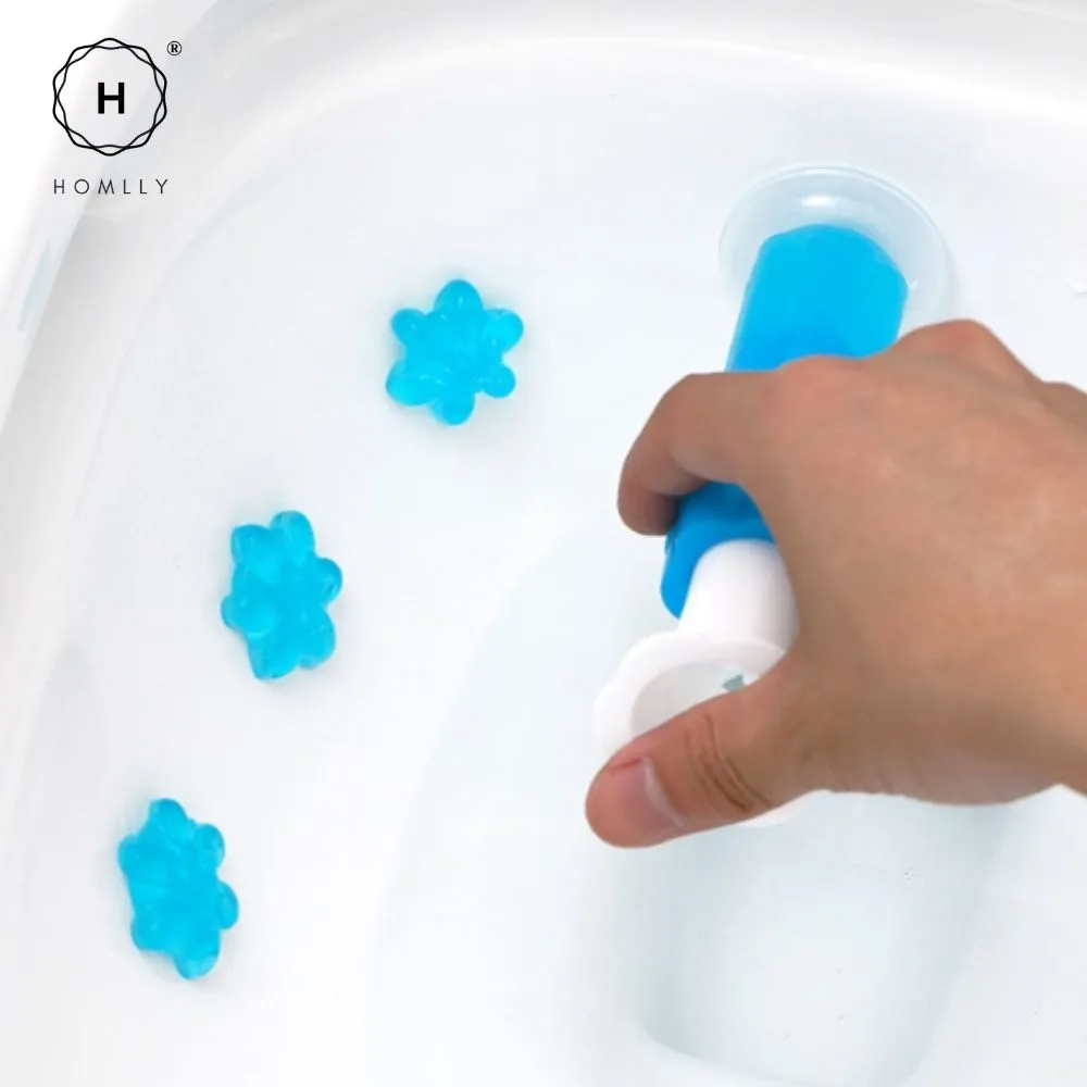 Homlly Fresh Flower Toilet Bowl Stamp Gels