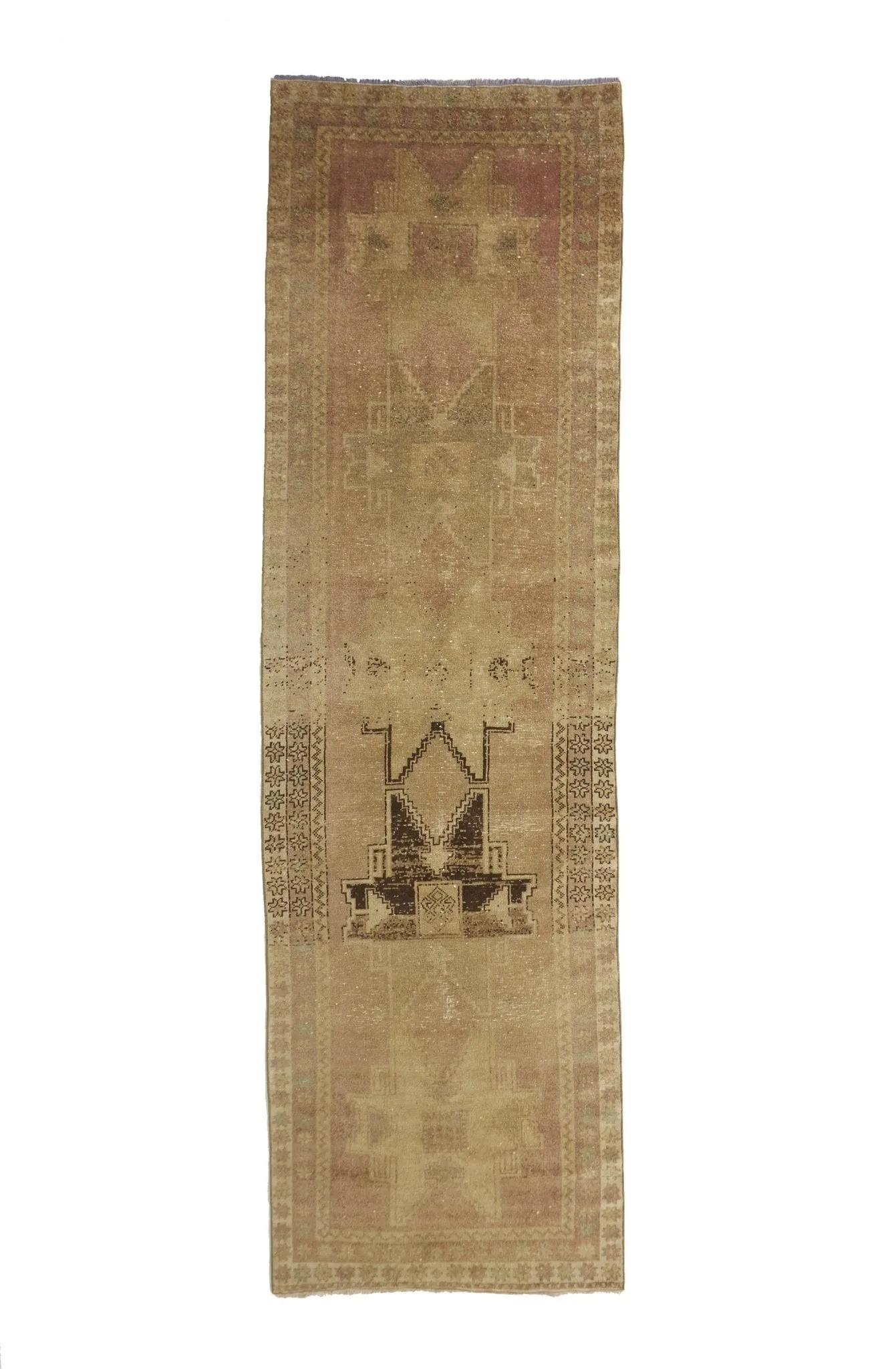 'Honey' Vintage Turkish Runner - 3'7'' x 12'5''