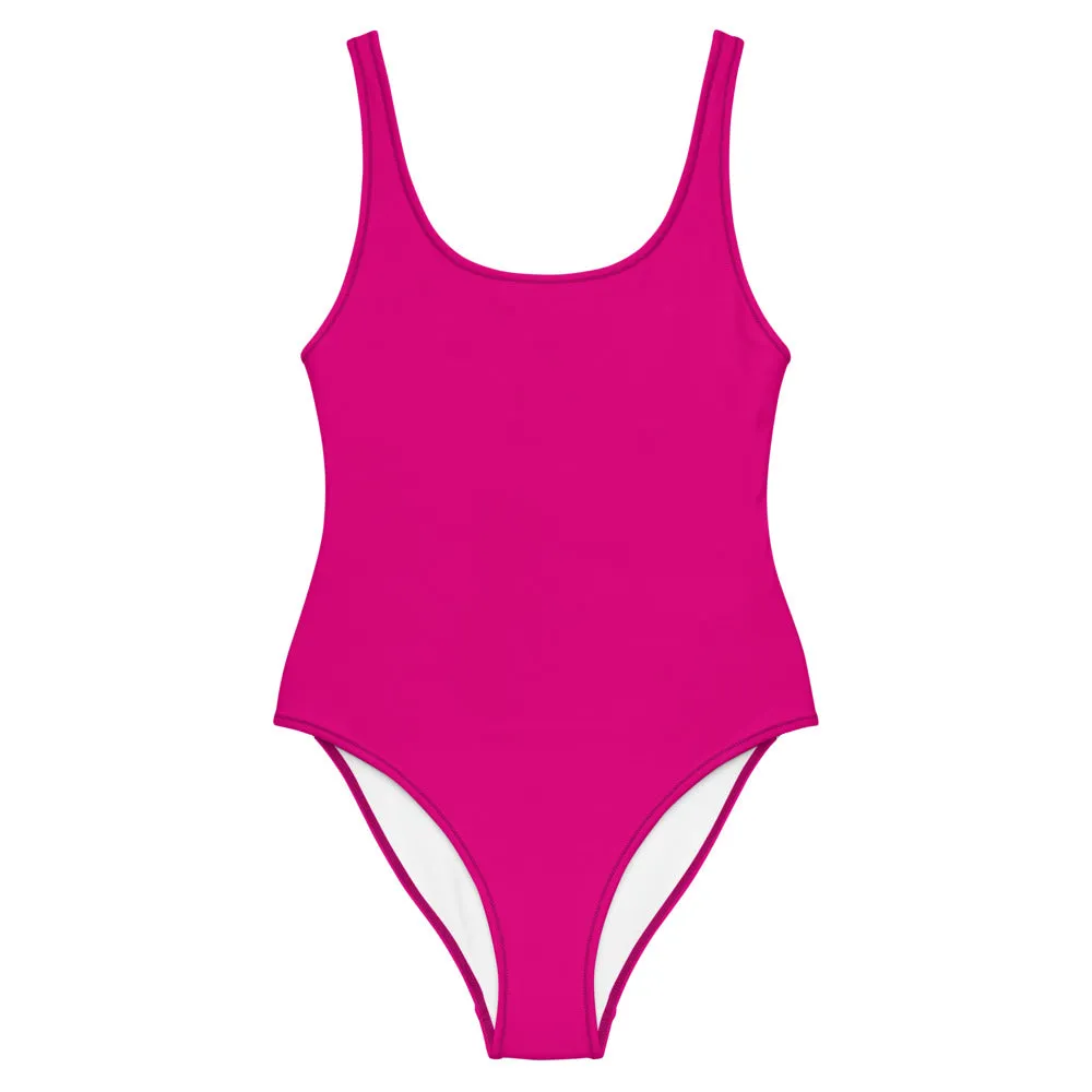 Hot Pink One Piece Swimsuit