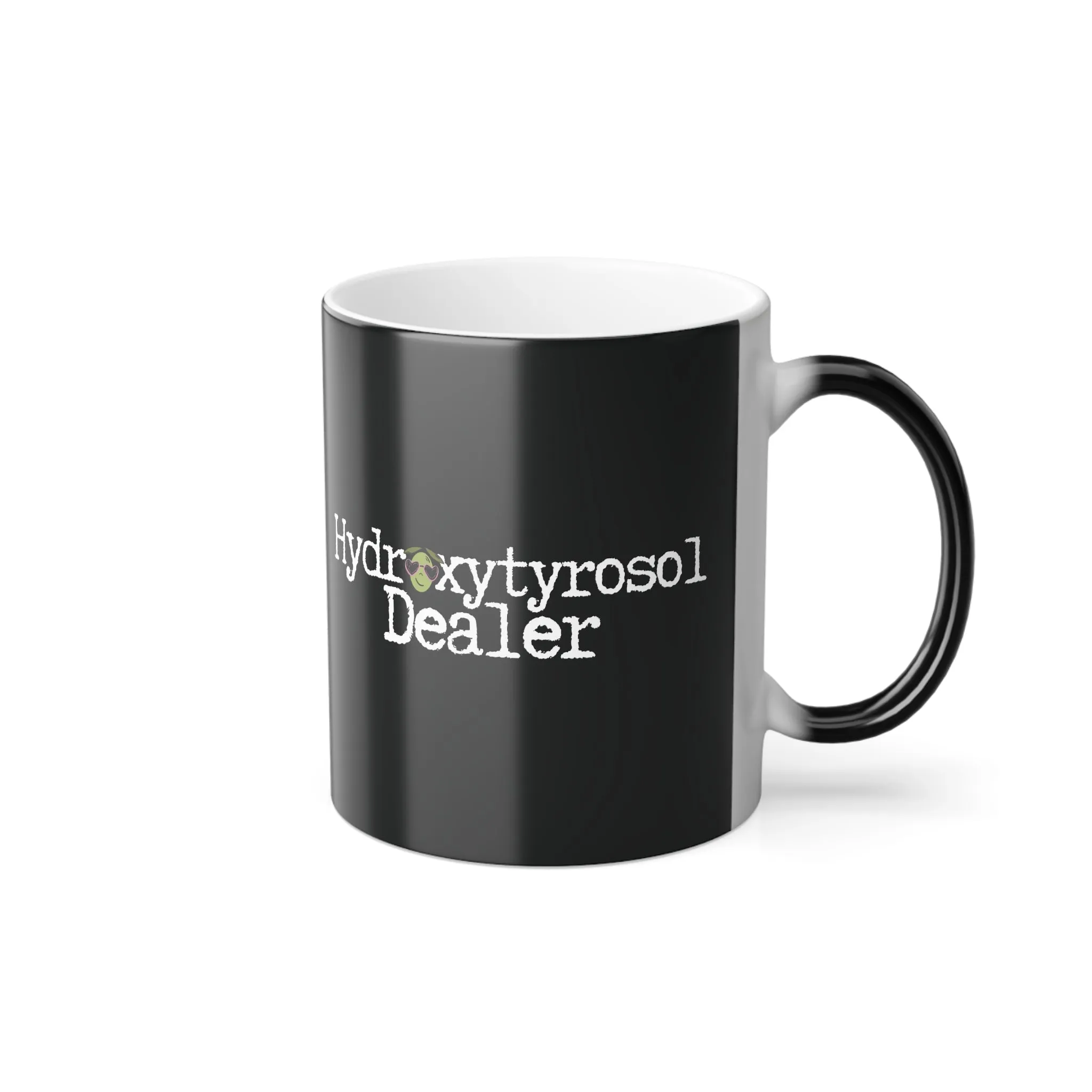 Hydroxytyrosol dealer / designs shows up when mug gets warm / Color Morphing Mug, 11oz