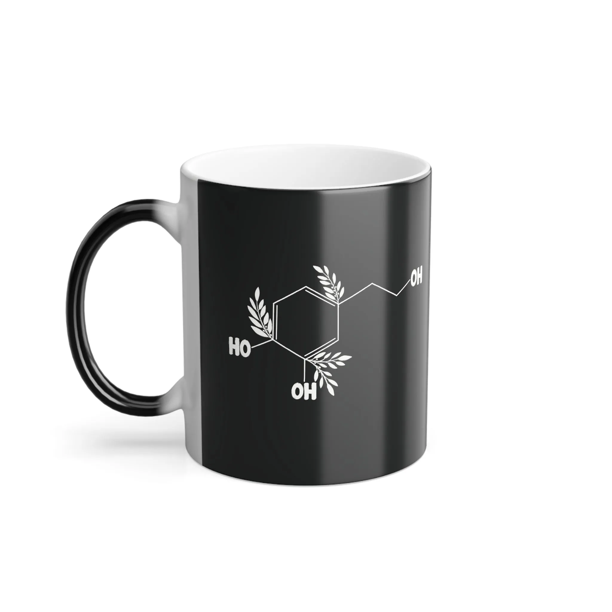 Hydroxytyrosol dealer / designs shows up when mug gets warm / Color Morphing Mug, 11oz