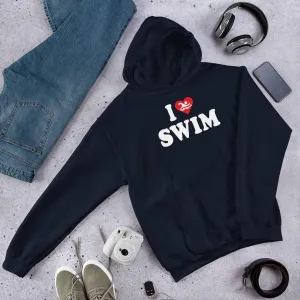 I Love Swim Unisex Pullover Hoodie