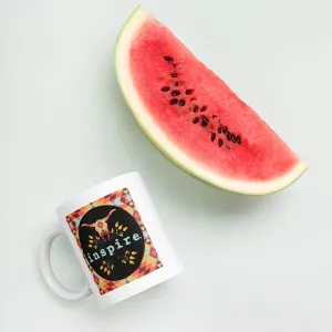 inspire Southwestern White glossy mug