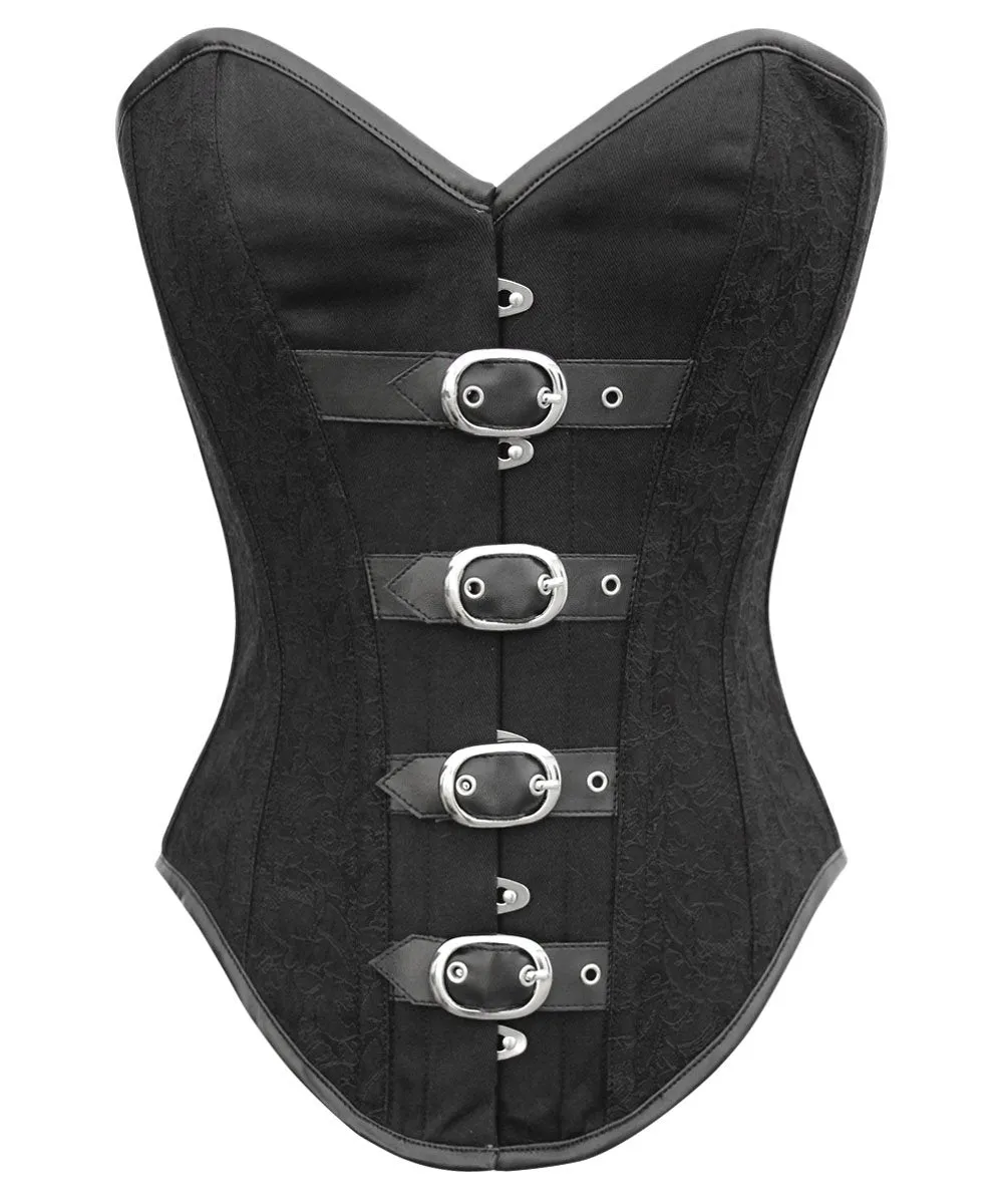 Instant Shape Gothic Buckle Up Overbust Corset