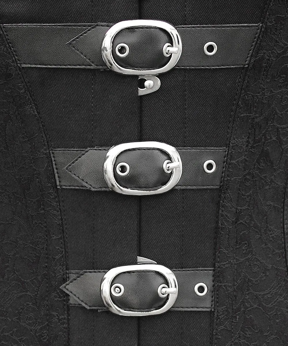 Instant Shape Gothic Buckle Up Overbust Corset
