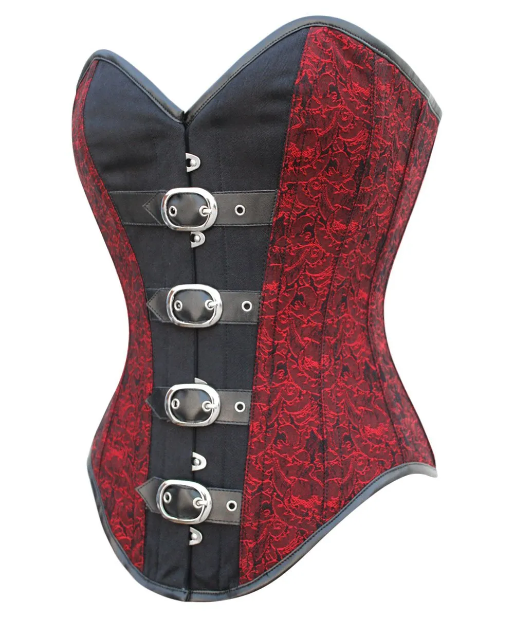 Instant Shape Gothic Buckle Up Overbust Corset
