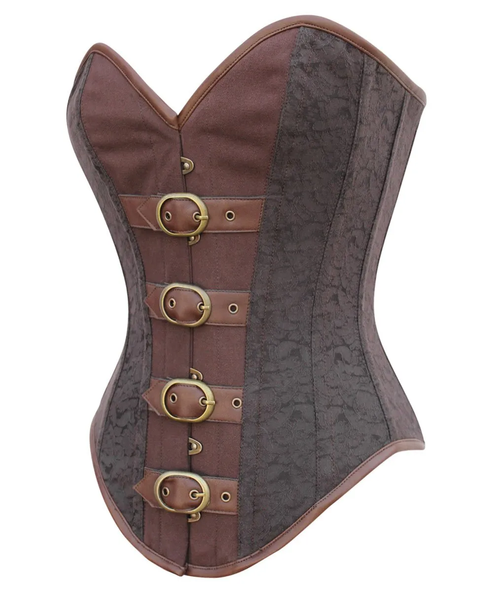 Instant Shape Gothic Buckle Up Overbust Corset