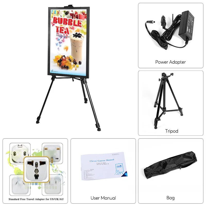 Intelligent 27-Inch Commercial Sign - Android OS, Audio Out, iOS   Android App