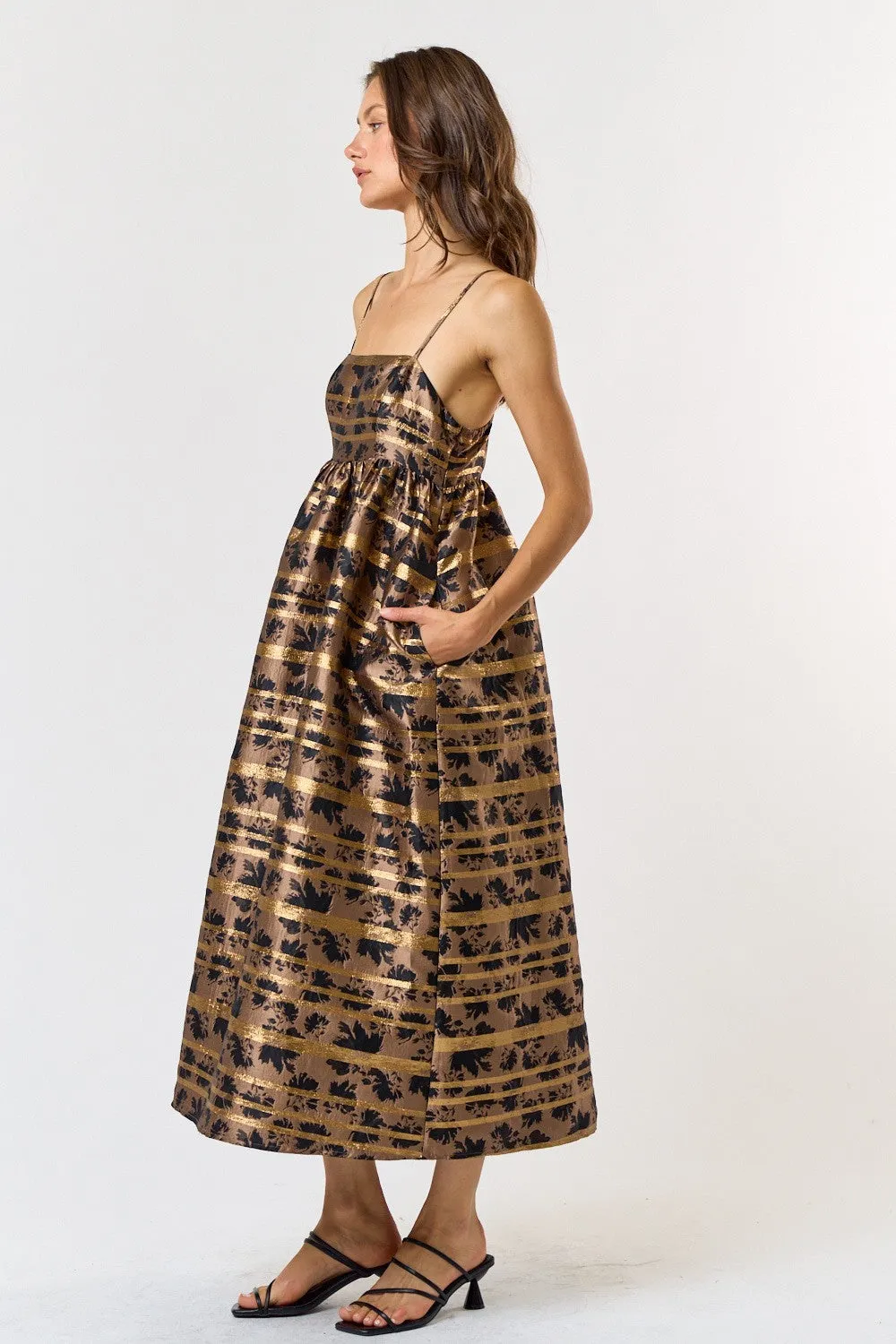 JACQUARD MIDI DRESS